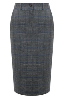 Юбка из шерсти и вискозы Kiton