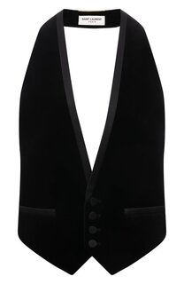 Хлопковый жилет Saint Laurent