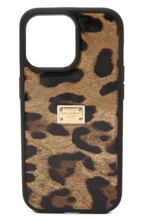 Кожаный чехол для iPhone 14 Pro Max Dolce & Gabbana