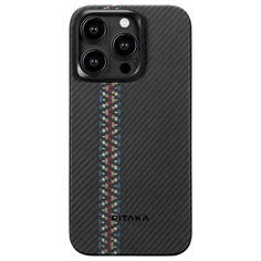 Чехол Pitaka Fusion Weaving MagEZ Case 4 Magsafe для iPhone 15 Pro Max Rhapsody кевлар