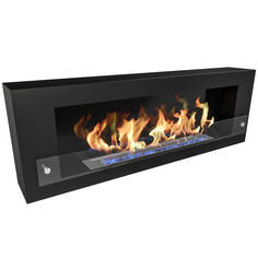 Биокамин ZeFire Constant 1200, чёрный со стемалитом