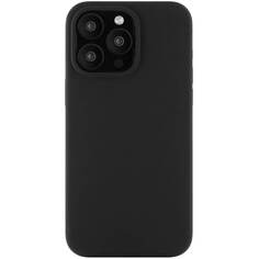 Чехол VLP Ecopelle Case с MagSafe для iPhone 15 Pro Max чёрный