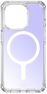 Чехол-накладка Itskins Hybrid R Iridescent MagSafe для iPhone 15 Pro Max, поликарбонат, прозрачный