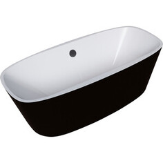 Акриловая ванна Grossman 150х75 отдельностоящая, черная (GR-2801B)