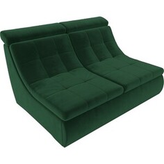 Модуль Лига Диванов Холидей Люкс раскладной диван велюр зеленый
