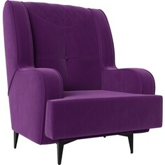 Кресло Лига Диванов Неаполь микровельвет фиолетовый (111967)