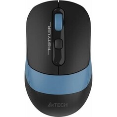 Мышь A4Tech Fstyler FB10C черный/синий оптическая (2400dpi) беспроводная BT/Radio USB (4but) (FB10C ASH BLUE)