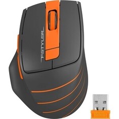 Мышь беспроводная A4Tech Fstyler FG30S grey/orange (USB, оптическая, 2000dpi, 6but, silent) (FG30S ORANGE)