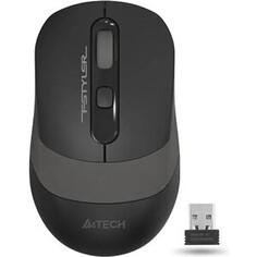Мышь беспроводная A4Tech Fstyler FG10S black/grey (USB, оптическая, 2000dpi, 4but, silent) (FG10S GREY)