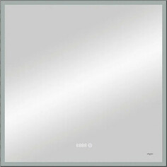 Зеркало Reflection Ghost 80х80 подсветка, сенсор, часы (RF5224GH)