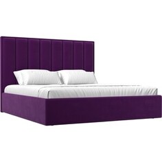 Интерьерная кровать Лига Диванов Афродита 160 микровельвет фиолетовый (113058)