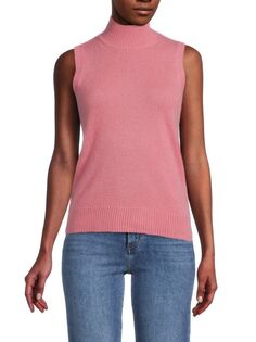 Кашемировый свитер с ракушкой mockneck Saks Fifth Avenue Muted rose