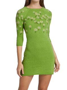 Платье-свитер BERNADETTE из смесовой шерсти camilla, зеленый