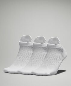 Мужские беговые носки MacroPillow Tab средней амортизации 3 шт Lululemon, белый