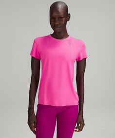 Рубашка с короткими рукавами Train to Be Lululemon, розовый