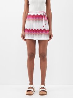 Мини-юбка вязки зигзагом Missoni, белый