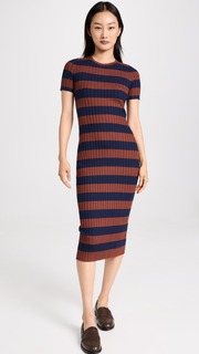 Платье Madewell Ribbed Midi Sweater in Stripe