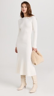 Платье Victoria Beckham Circle Panel, белый