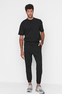 Штаны спортивные мужские Trendyol с резиновыми штанинами, черный