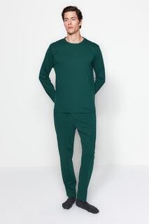 Пижамный комплект мужской Trendyol, зеленый