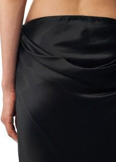 Длинная расклешенная юбка Madeleen Ann Demeulemeester, черный