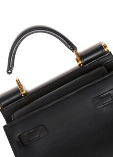 Мини-сумка Sicily 58 из телячьей кожи Dolce &amp; Gabbana, черный