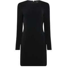 Мини-платье из эластичного крепа Balenciaga, черный