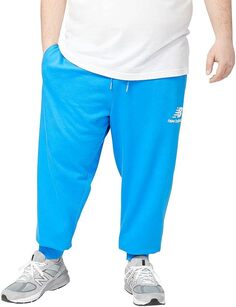 Спортивные брюки New Balance Men&apos;s Nb Essentials Stacked Logo, голубой