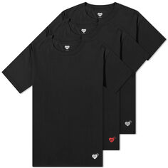 Комплект футболок Human Made, 3 предмета, черный