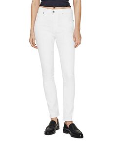 Белые зауженные прямые джинсы с высокой посадкой Mari AG