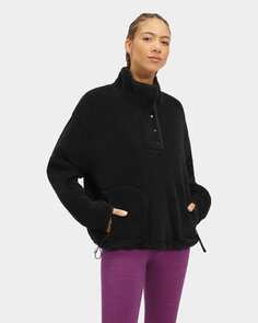 Толстовка Atwell Sherpa Half Snap Pullover UGG, черный