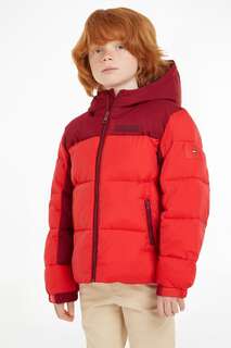 Красная детская куртка с капюшоном New York Tommy Hilfiger, красный