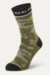 Зеленые жаккардовые мужские носки Reepham средней длины SEALSKINZ, зеленый