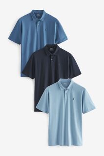 3 рубашки поло из джерси Next, синий