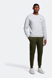 Зеленые облегающие спортивные штаны Lyle &amp; Scott, зеленый