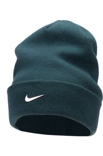 Металлическая шапка Peak Standard с манжетами и принтом-галочкой Nike, зеленый