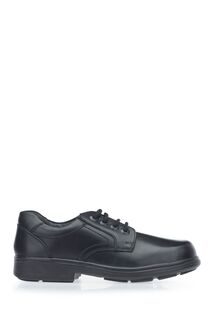 Кожаные школьные туфли Isaac F Fit черного цвета на шнуровке Start Rite, черный