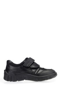 Черные кожаные школьные туфли размера F Start-Rite Luke Rip Tape Start Rite, черный