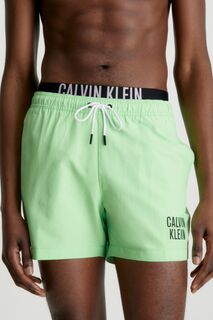 Шорты для плавания с двумя бретелями Intense Power среднего размера Calvin Klein, зеленый