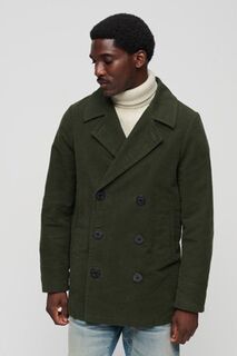 Молескиновое пальто The Merchant Store Superdry, зеленый