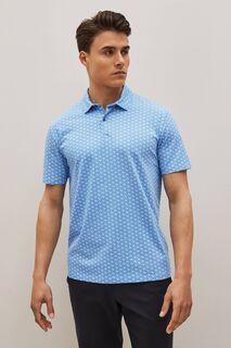 Рубашка-поло с принтом Next, синий