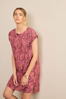 Мини-платье-футболка с короткими рукавами Next, розовый