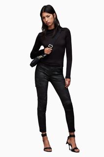 Черные брюки карго AllSaints Duran с камуфляжным принтом All Saints, черный