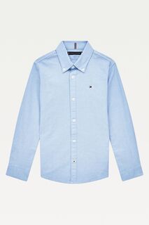 Оксфордская рубашка стрейч Tommy Hilfiger, синий