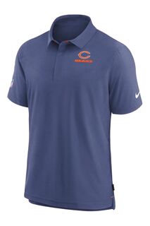 Футболка-поло Nike Dri-FIT с короткими рукавами Fanatics Chicago Bears Nike, синий