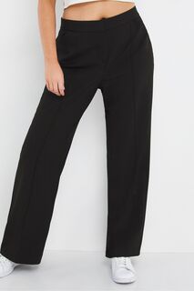 Черные укороченные брюки Magisculpt с широкими штанинами JD Williams, черный