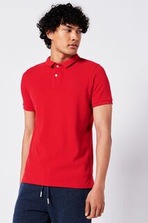 Классическая рубашка-поло из пике Superdry, красный