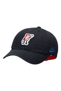 Детская клубная шапка свободного кроя без структуры Nike, черный