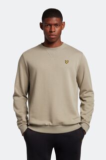 Зеленый свитшот с круглым вырезом Lyle &amp; Scott, зеленый