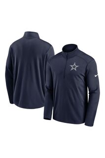 Толстовка с логотипом Fanatics Dallas Cowboys Pacer и короткой молнией Nike, синий